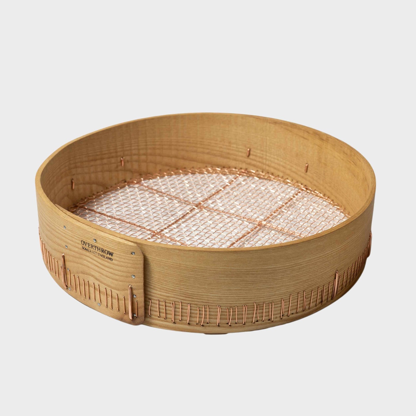 Handmade Bent Ash and Copper English Garden Riddle and Sieve