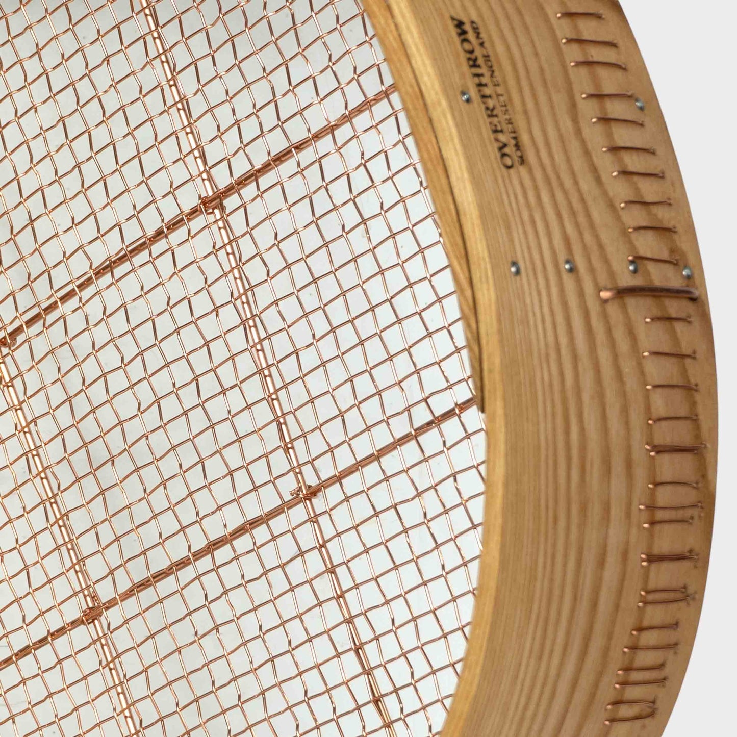 Handmade Bent Ash and Copper English Garden Riddle and Sieve