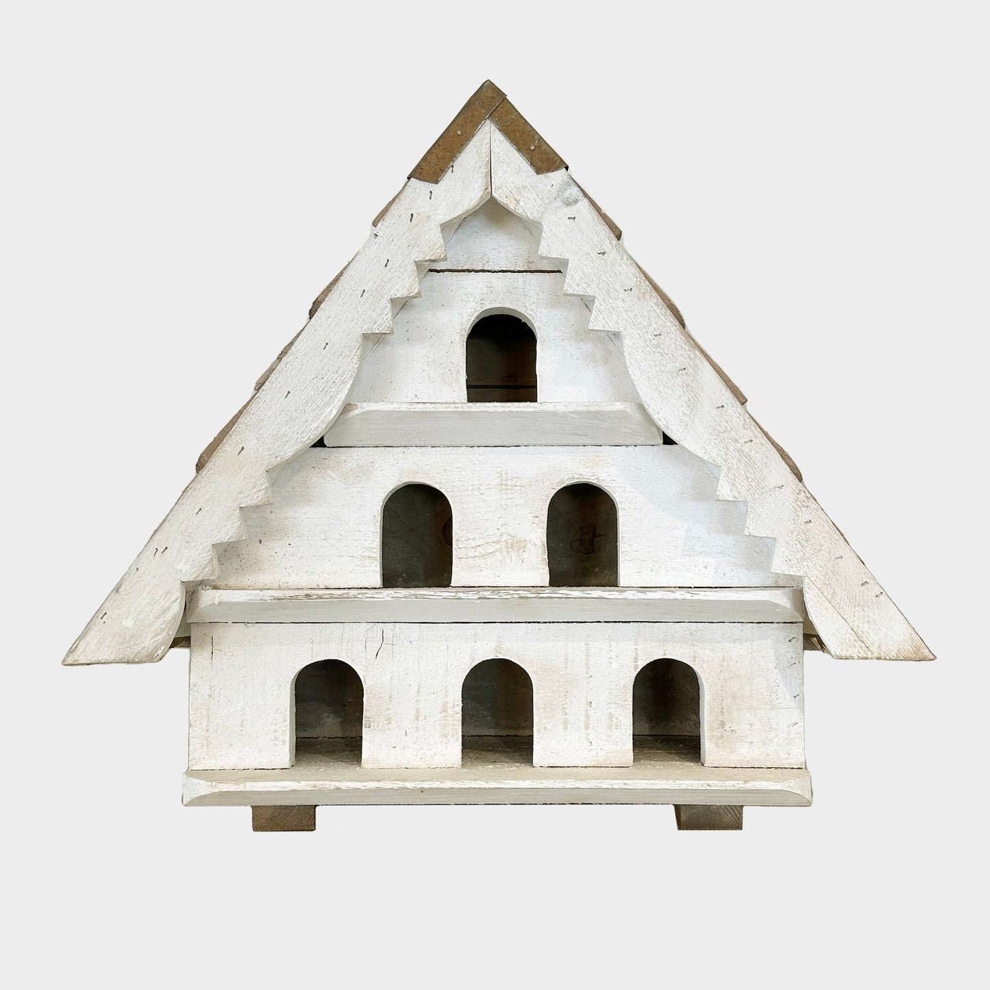 English 3 Tier Handmade Birdhouse in Reclaimed Pine