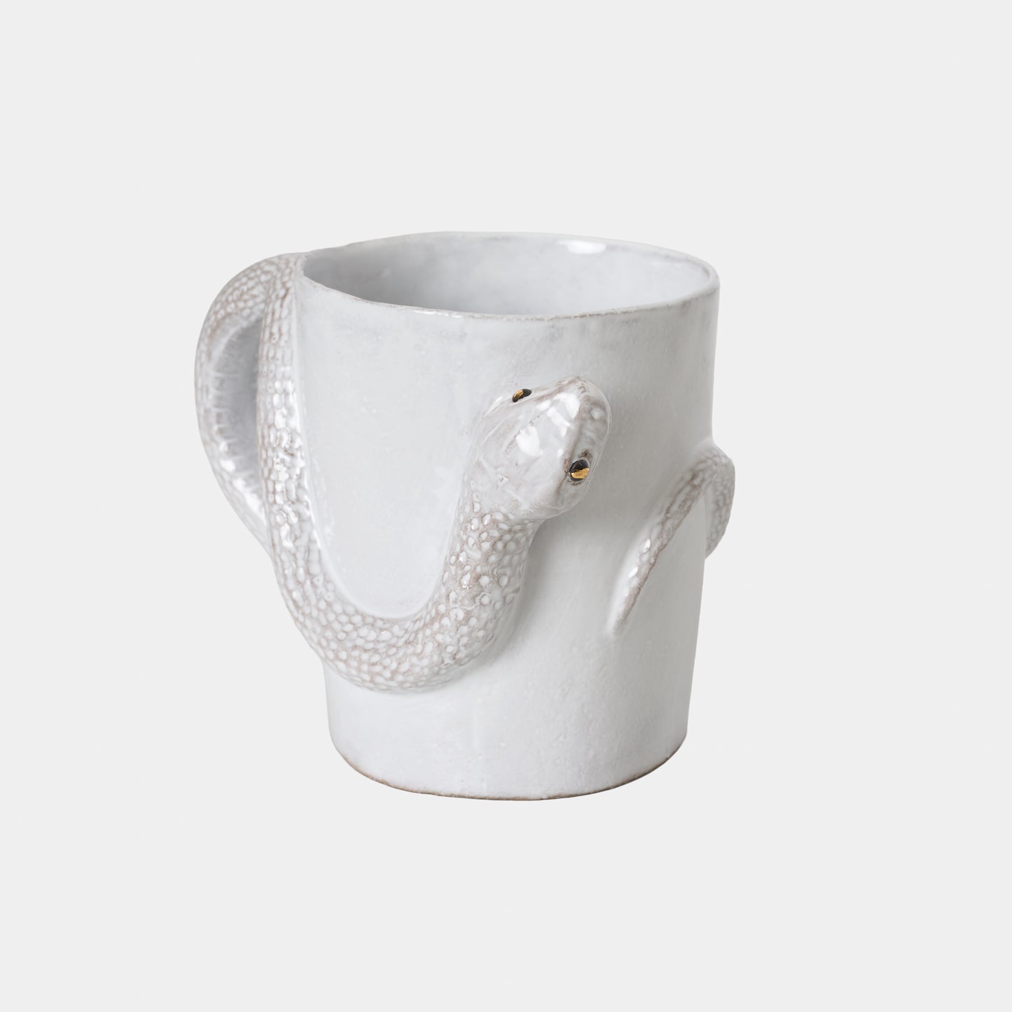 Snake Cup with Golden and Black Eyes