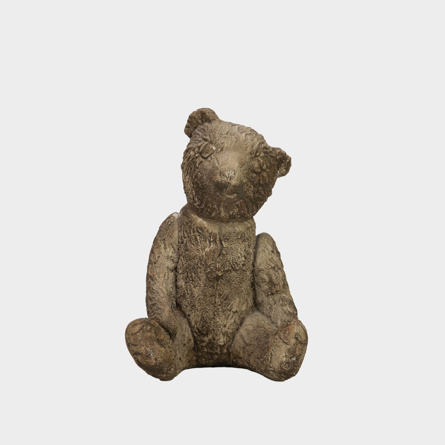 Vintage Cast Stone Teddy Bear