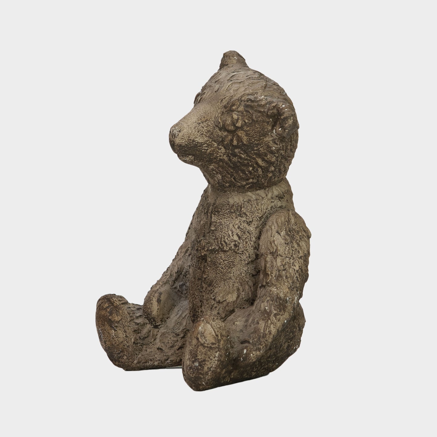 Vintage Cast Stone Teddy Bear