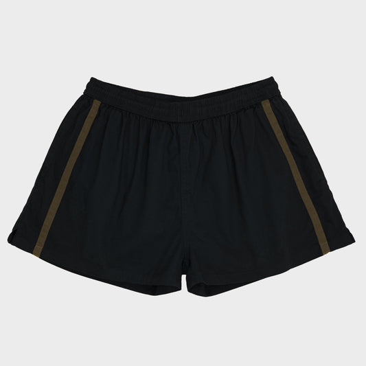 Le Laboureur French Cotton Easy Short in Black