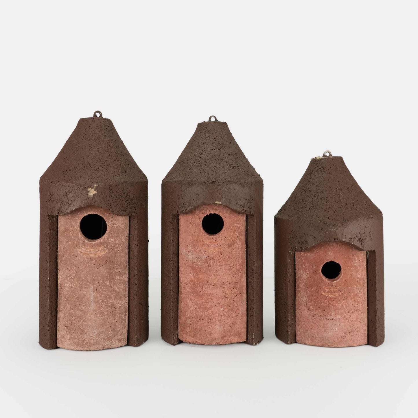 Brutalist Birdhouse- Suspended Cone- 1.25" Entrance