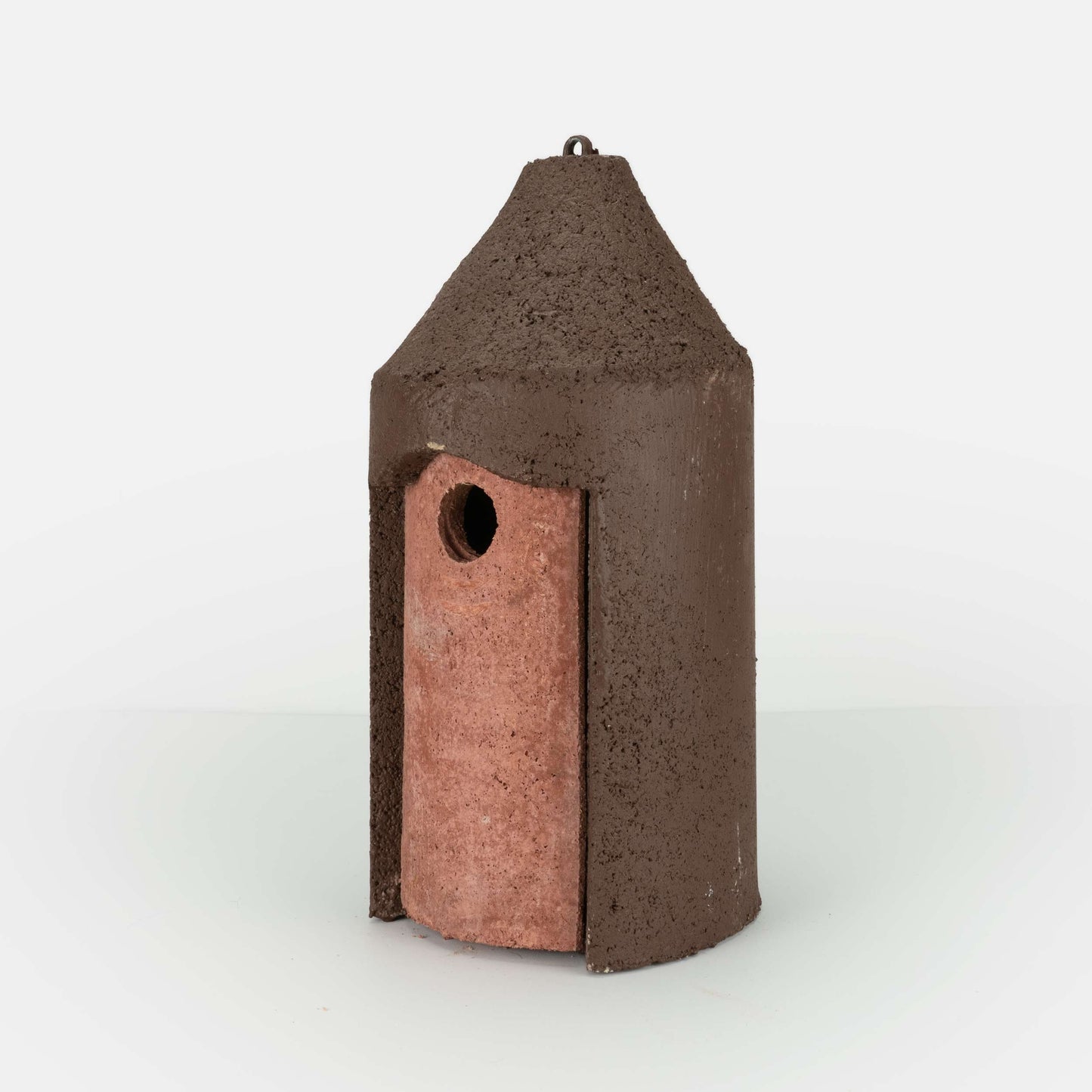 Brutalist Birdhouse- Suspended Cone- 1.25" Entrance