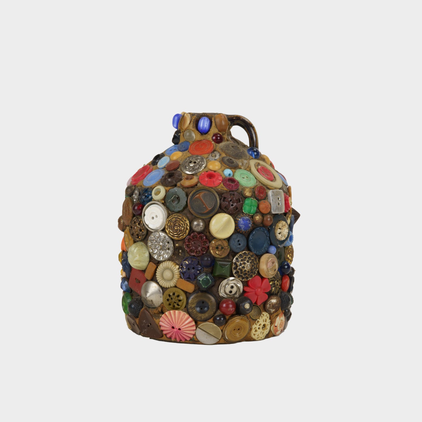 Vintage Memory Jug with Buttons and Baubles