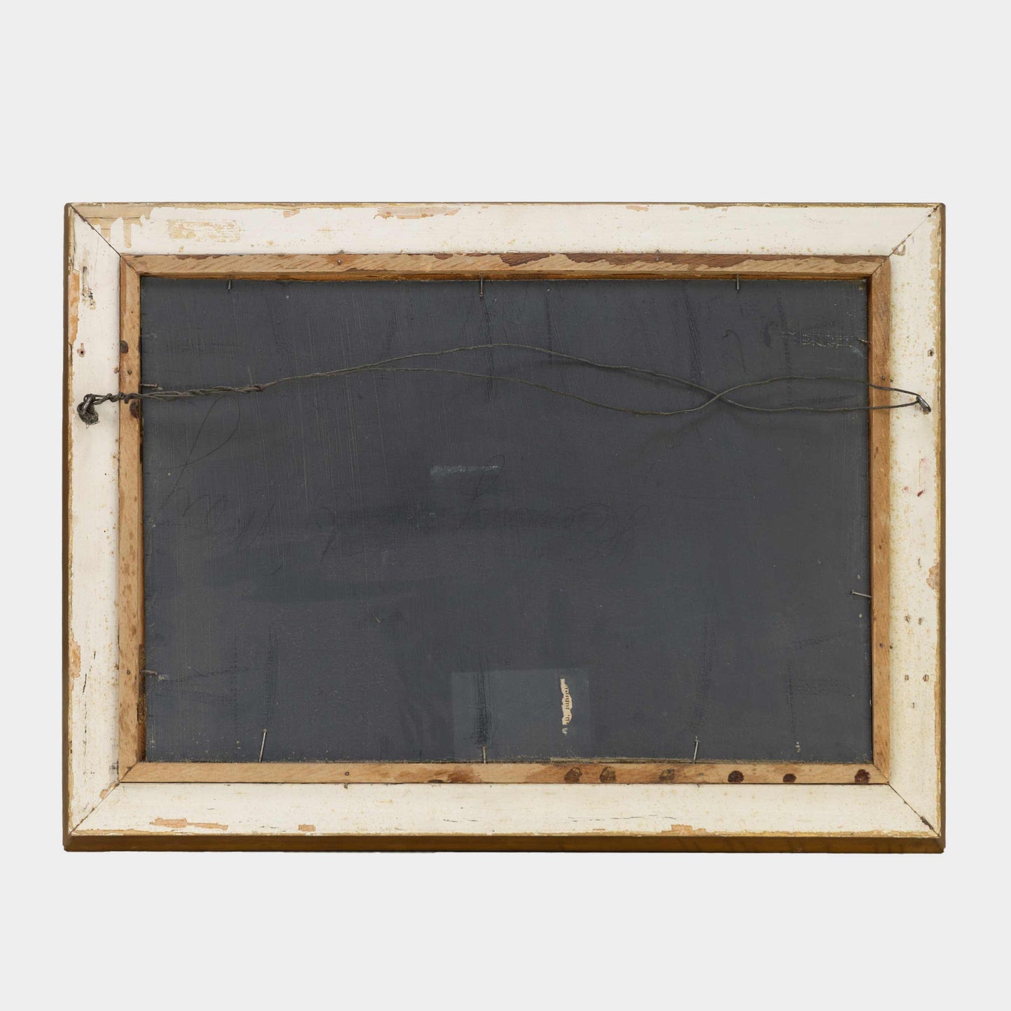 Antique Painting of Canoe on Lake, New York