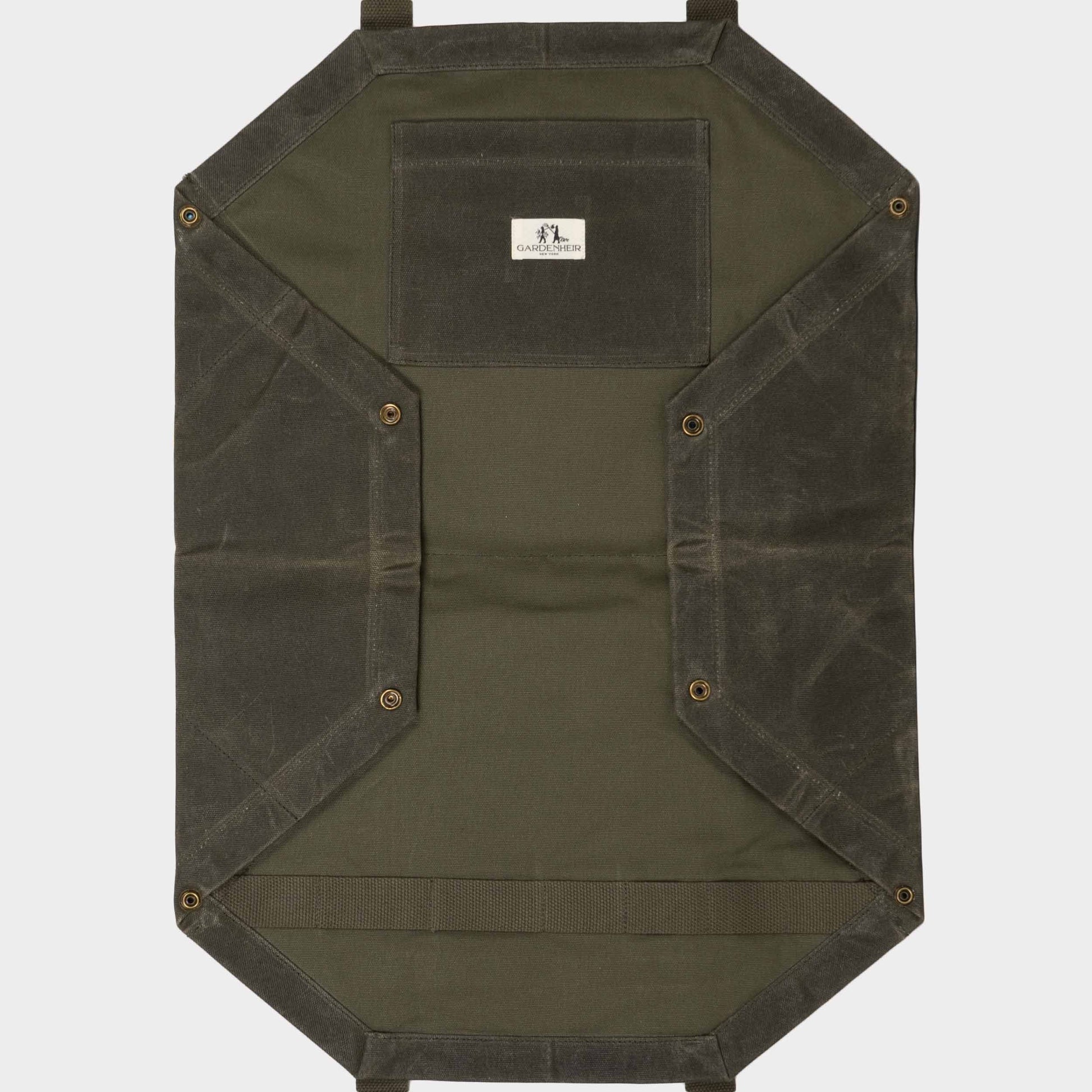 Gardenheir Waxed Canvas Origami Harvesting Trug/Tote in Olive