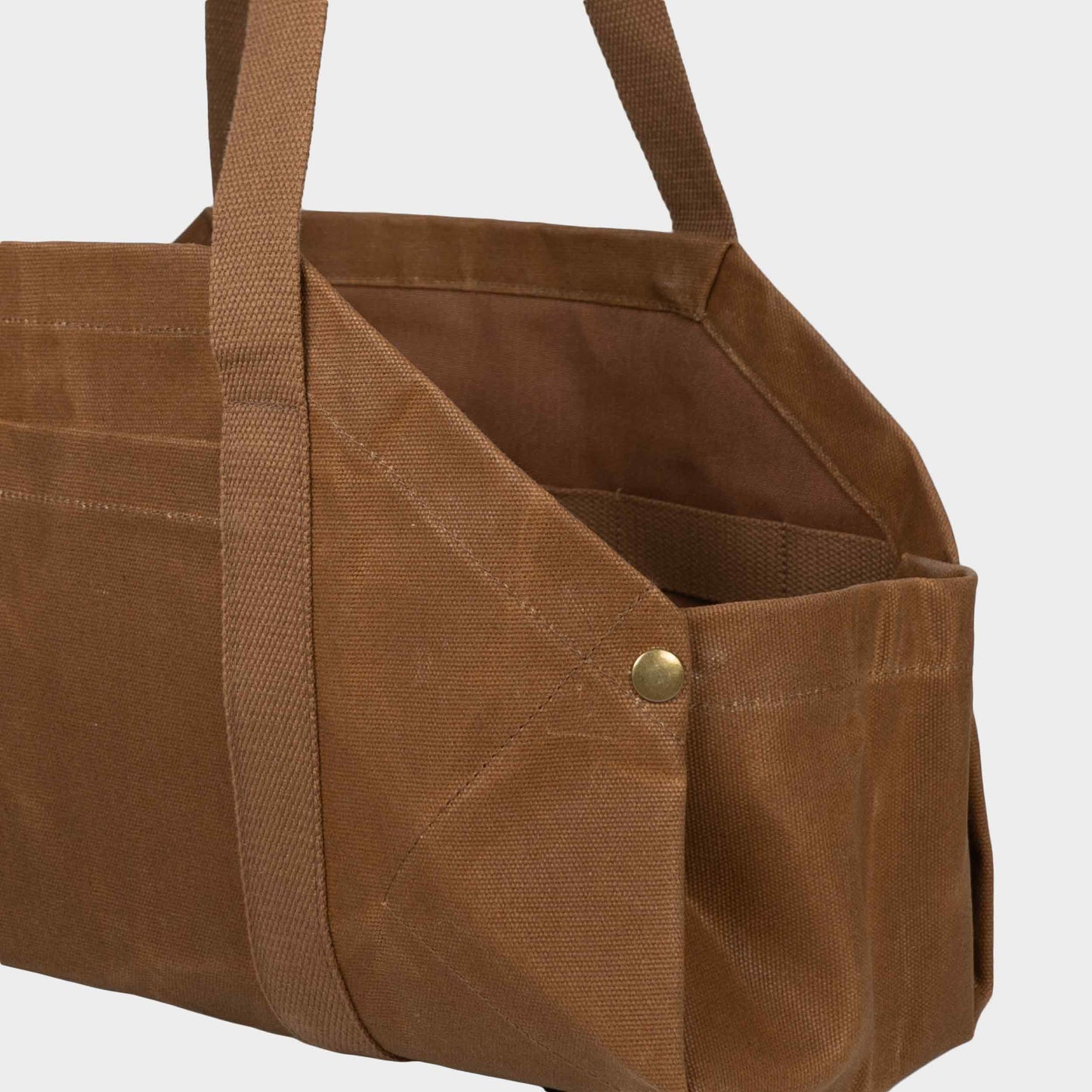 Gardenheir Waxed Canvas Origami Harvesting Trug/Tote in British Tan