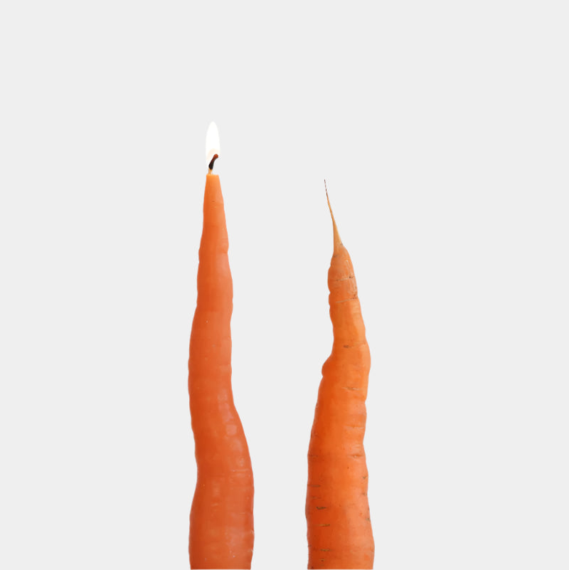 Carrot Taper Candles