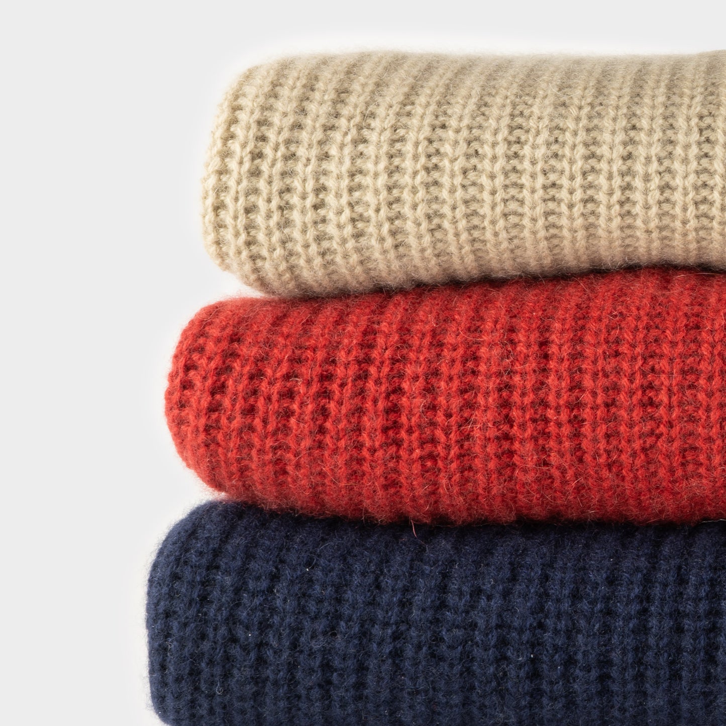 Himalayan Cashmere Shaker Stitch Crewneck Sweater