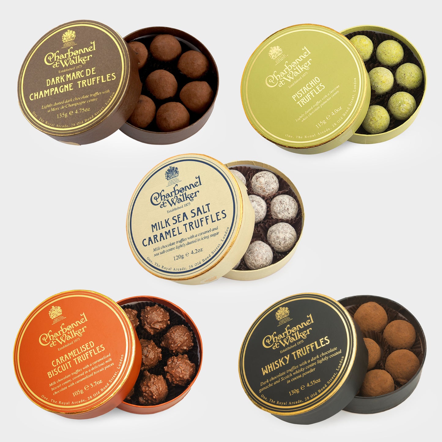Handcrafted English Chocolate Truffles by Charbonnel et Walker