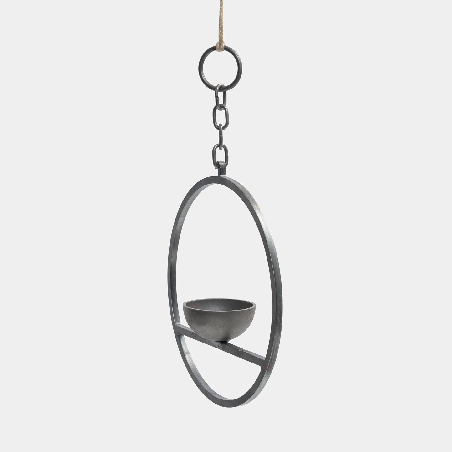 English Metal Circle Hanging Bird Feeder