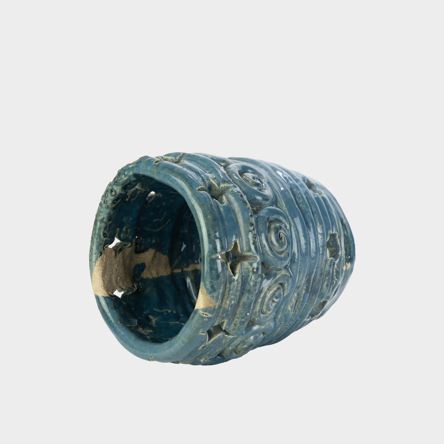 Vintage Ceramic Coil Vase