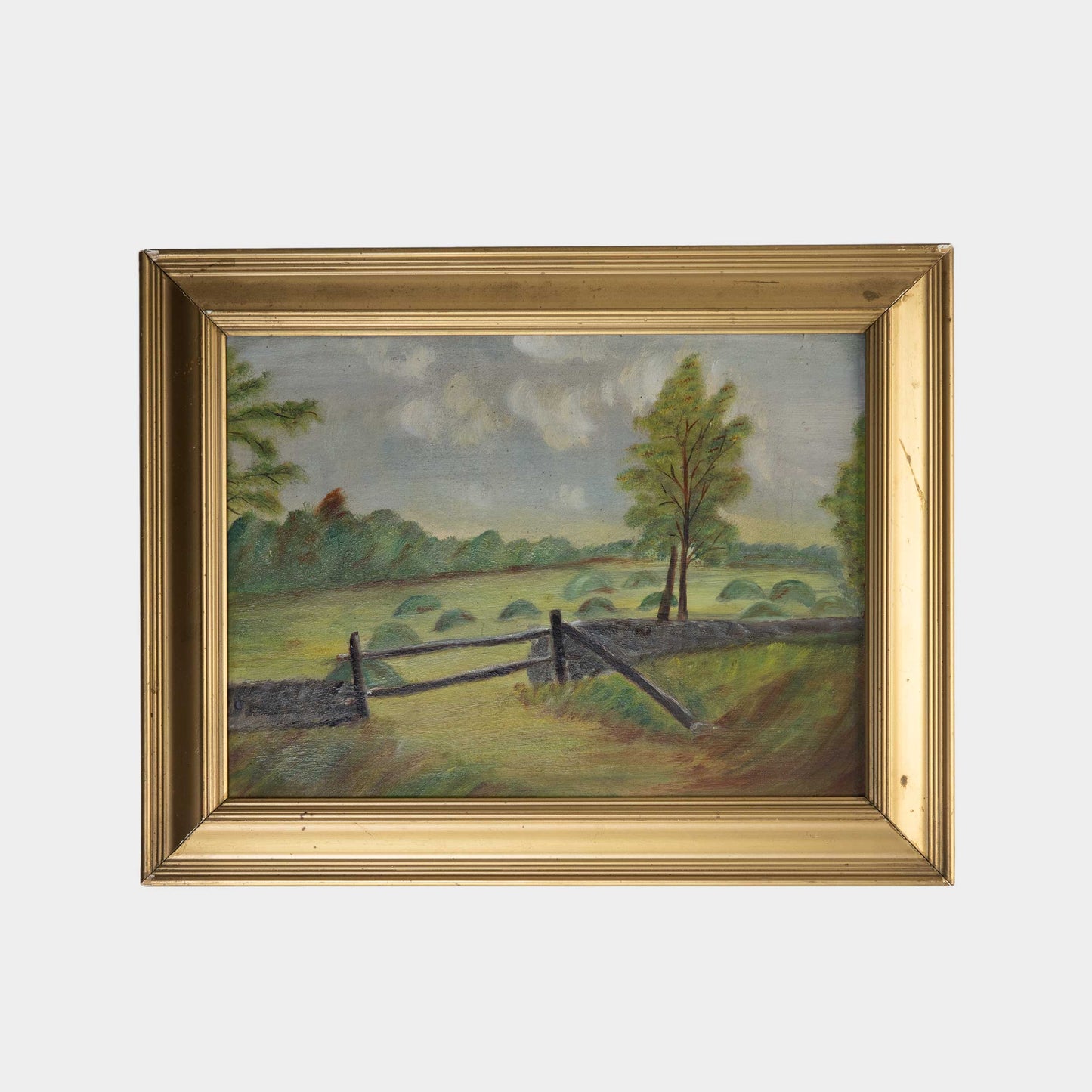 Antique Painting of Countryside, Maryland, 1800s