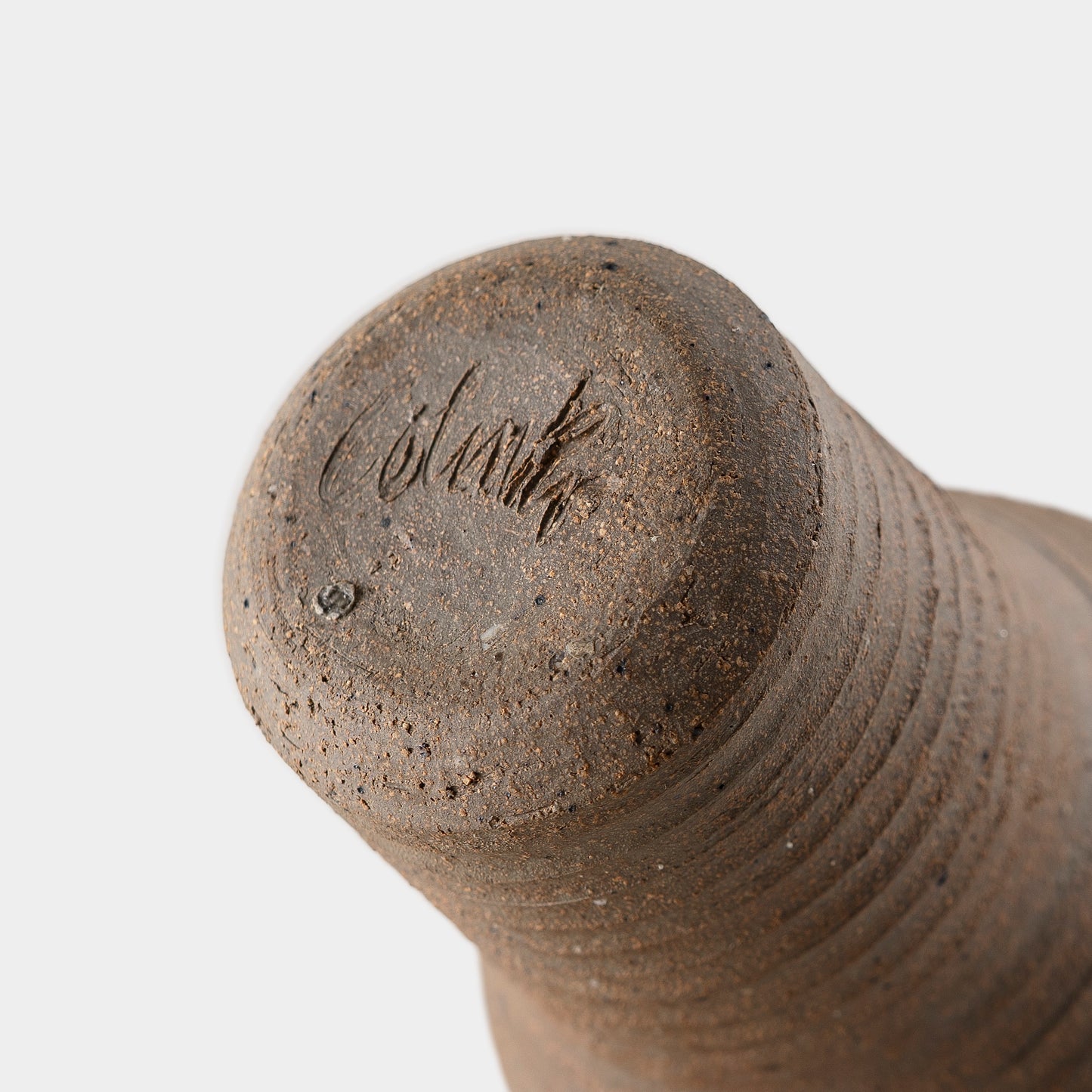 Vintage Stoneware Sgraffito Vase