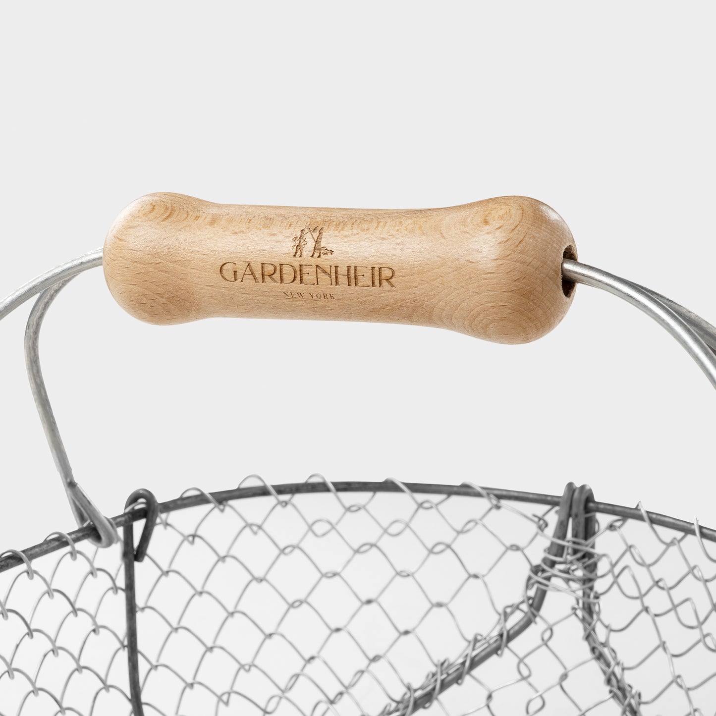 Traditional French Galvanized Harvest Basket