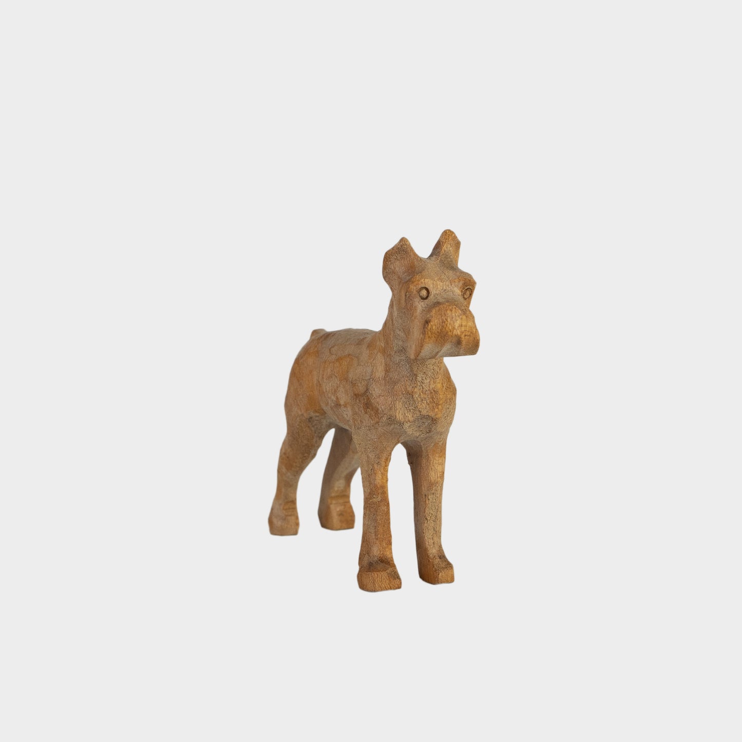 Vintage Carved Wooden Dog, 1950s