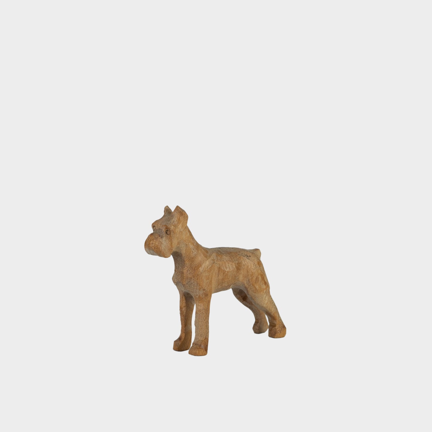 Vintage Carved Wooden Dog, 1950s