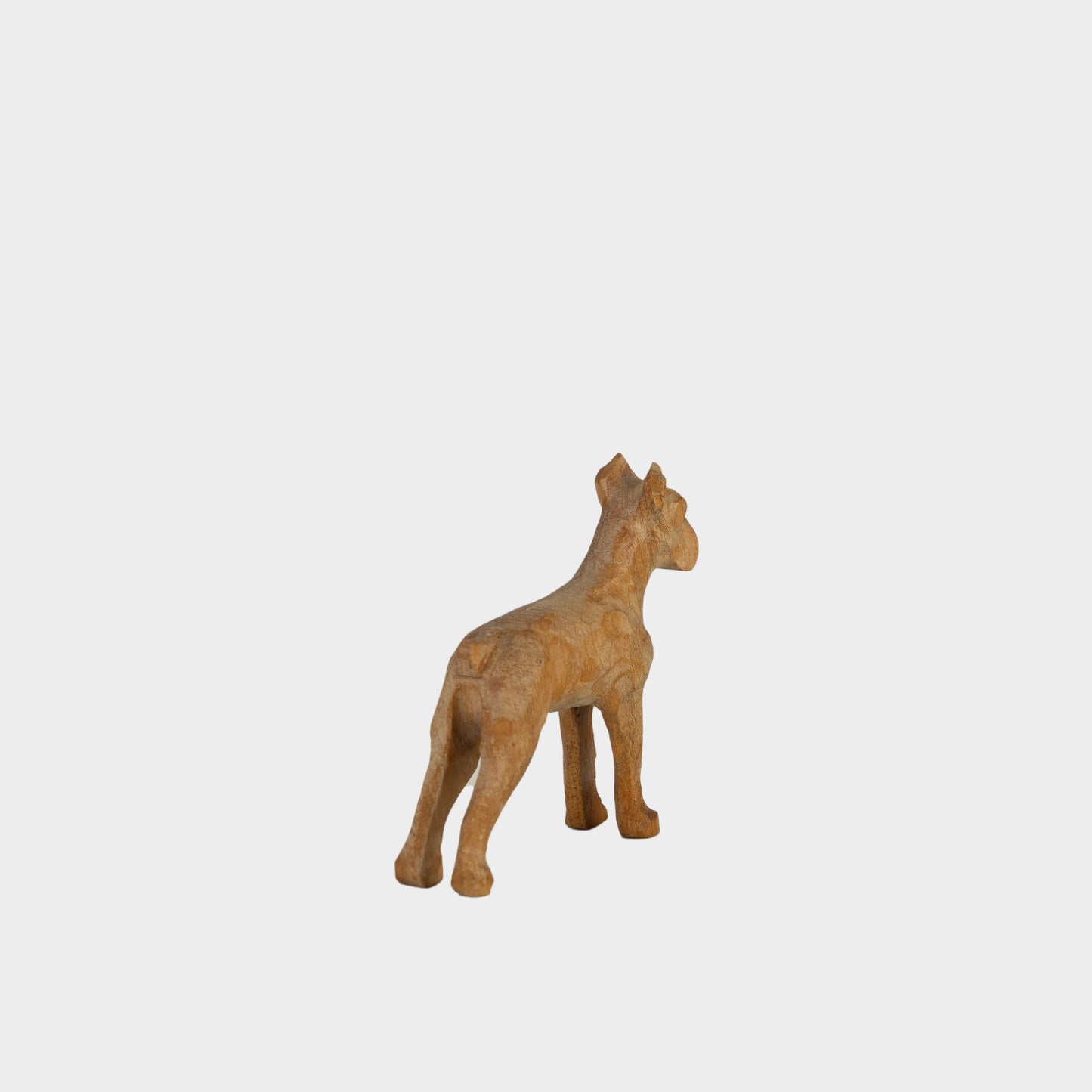 Vintage Carved Wooden Dog, 1950s