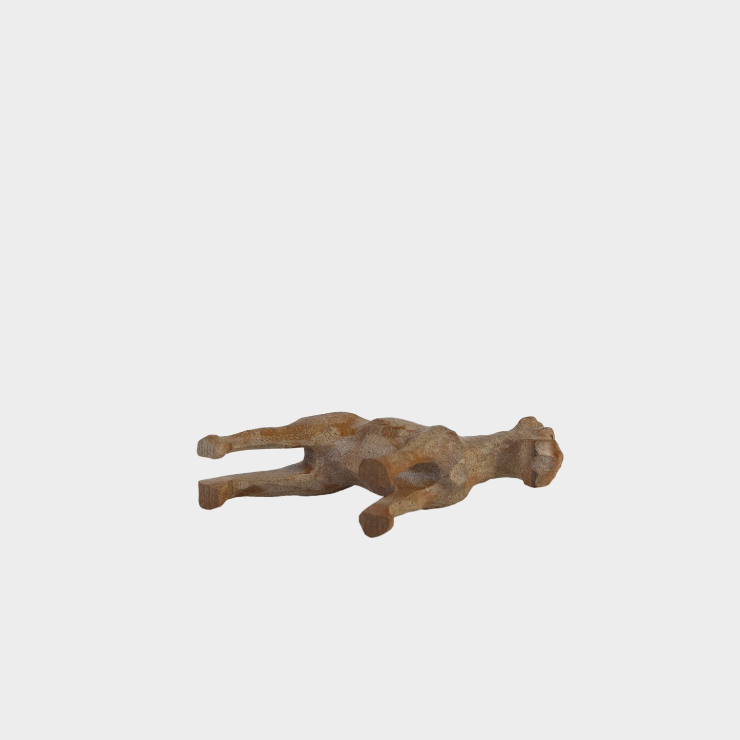 Vintage Carved Wooden Dog, 1950s