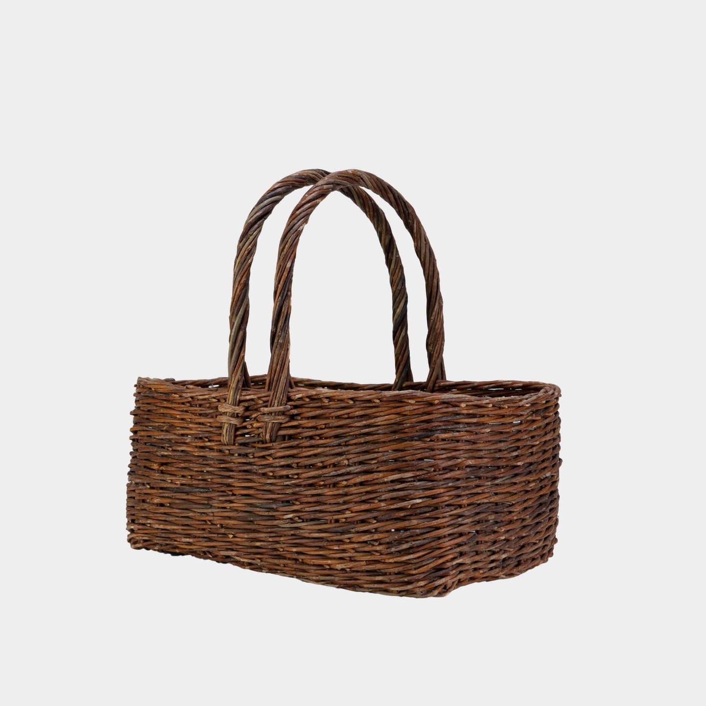 Vintage Early American Double Handled Basket