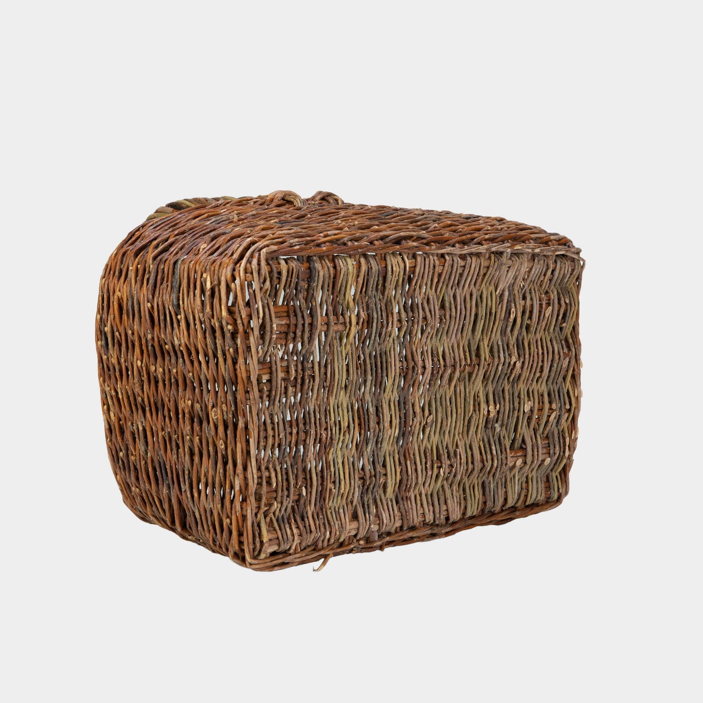 Vintage Early American Double Handled Basket