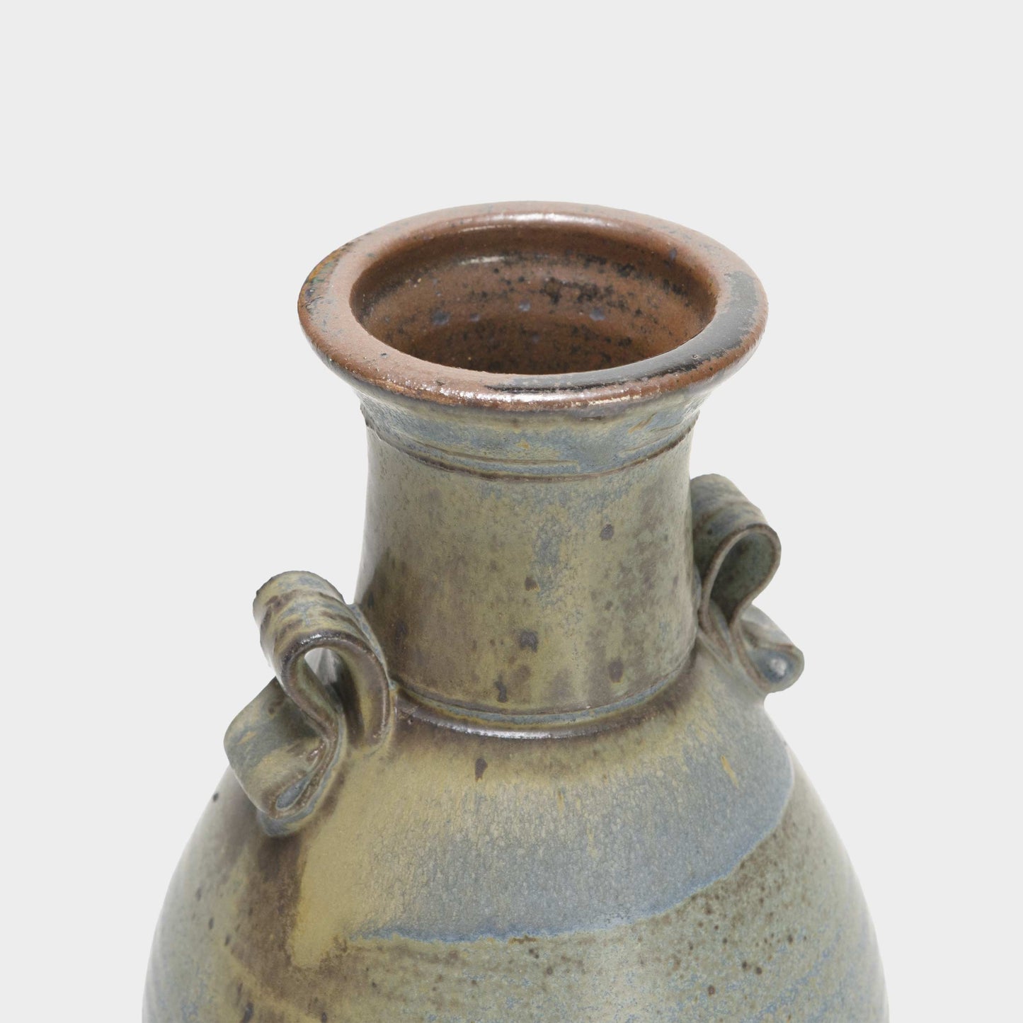 Vintage Stoneware Double Handled Vase