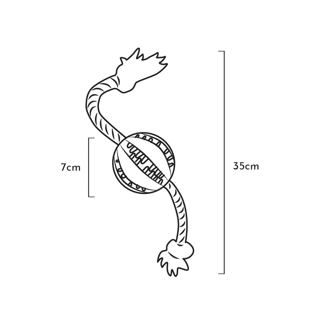 Sepia Organic Dental Ball with Rope