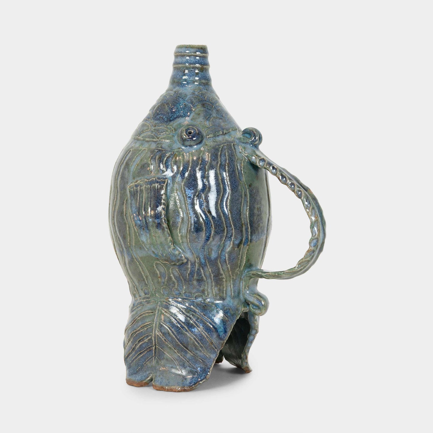 Vintage Ceramic Fish Art Jug