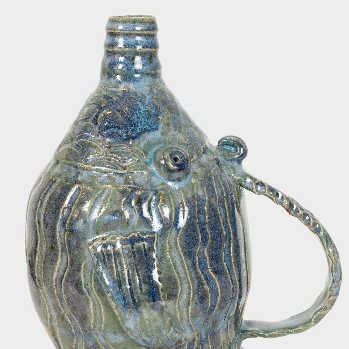 Vintage Ceramic Fish Art Jug