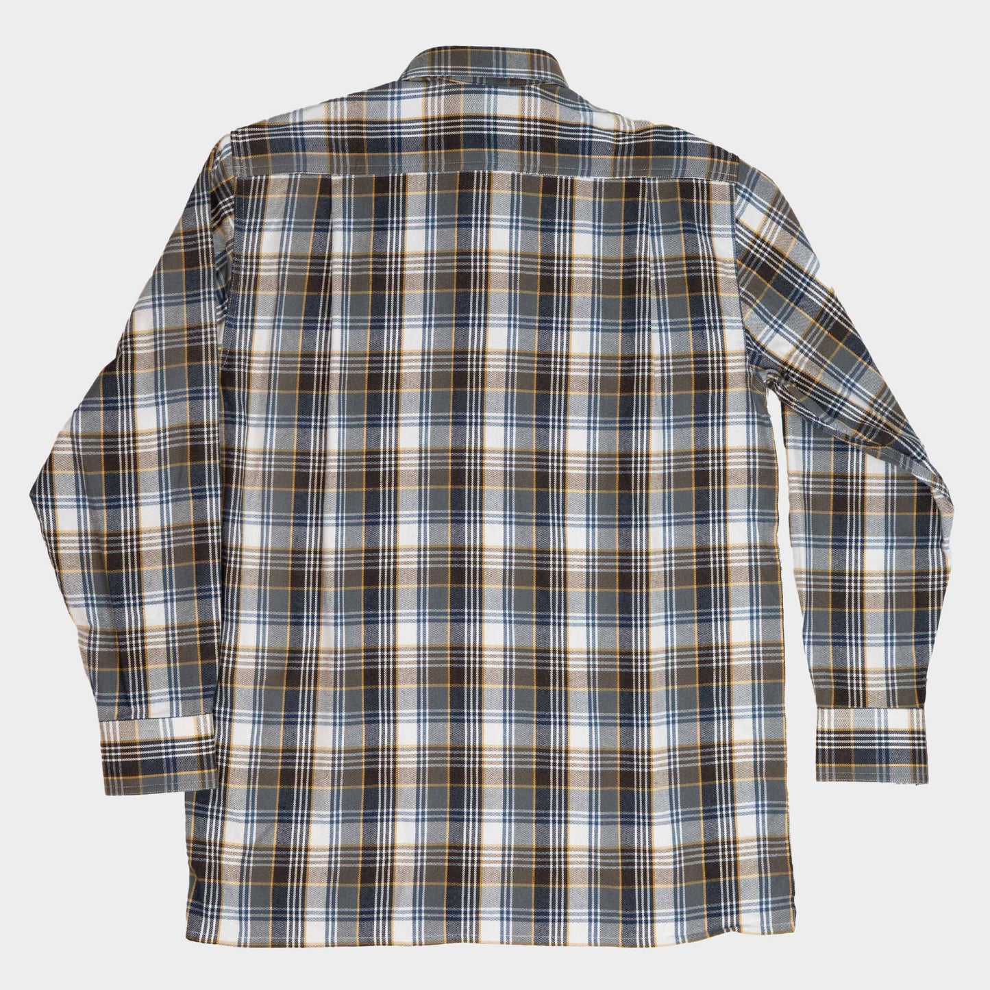 Le Laboureur French Flannel Long Work Shirt in Ivory