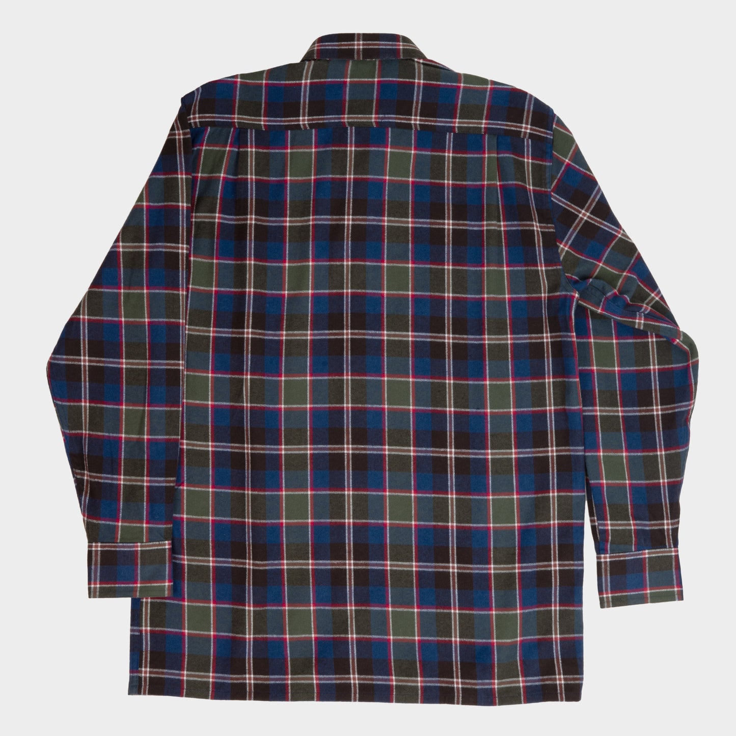 Le Laboureur French Flannel Long Work Shirt in Multi