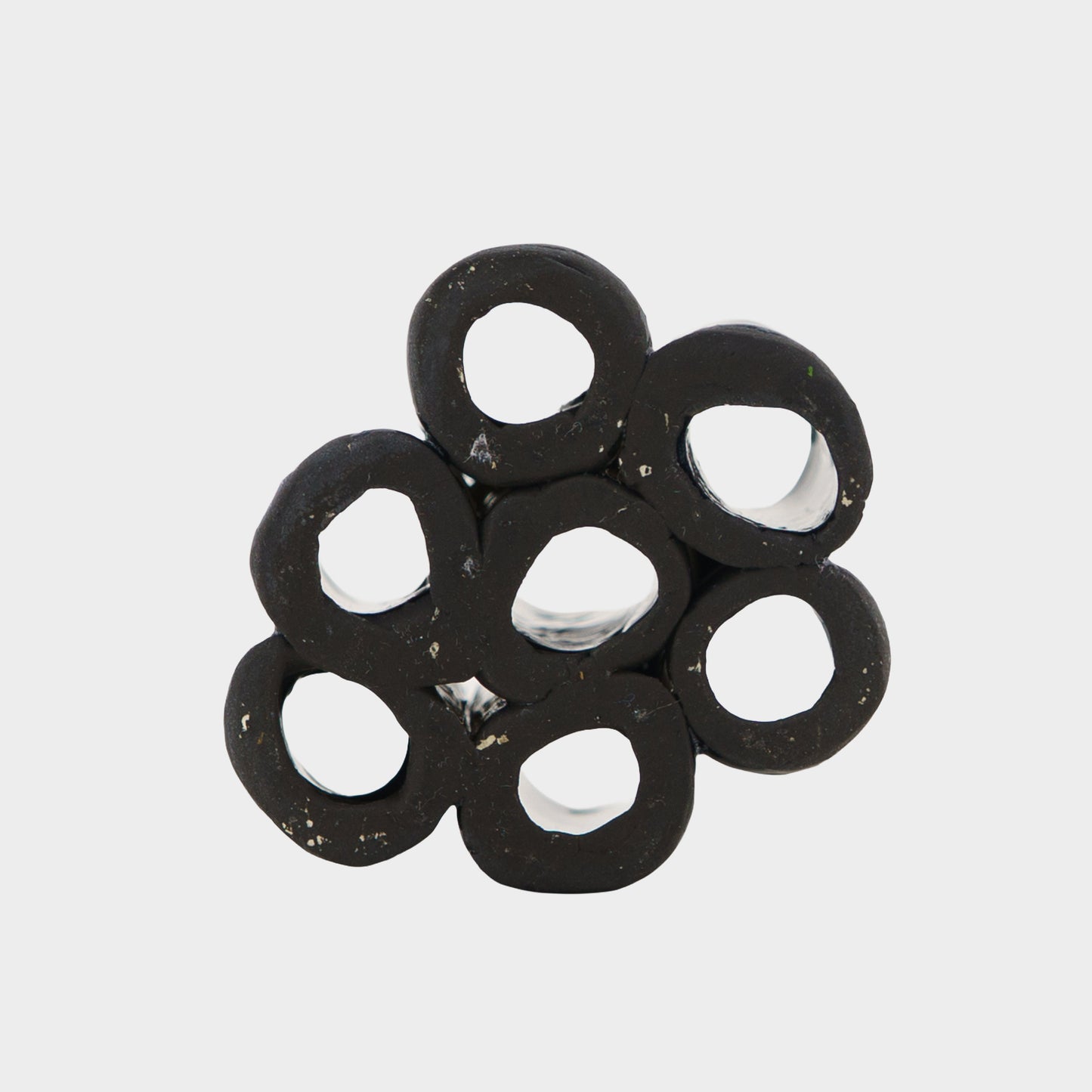 Vintage Handmade Ceramic Flower Frog, 1970s