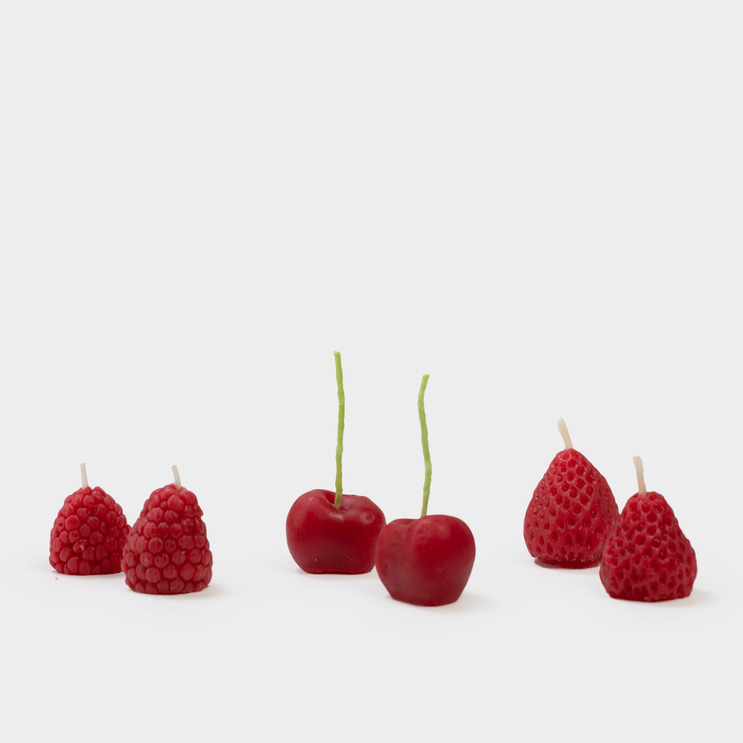 Organic Beeswax Berries and Cherries Birthday Candles