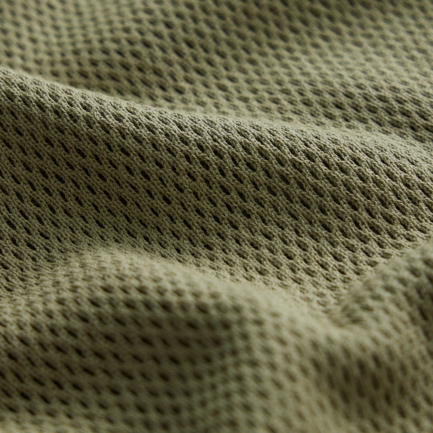 Todd Snyder x Gardenheir Cotton Mesh long Sleeve Shirt in Sage