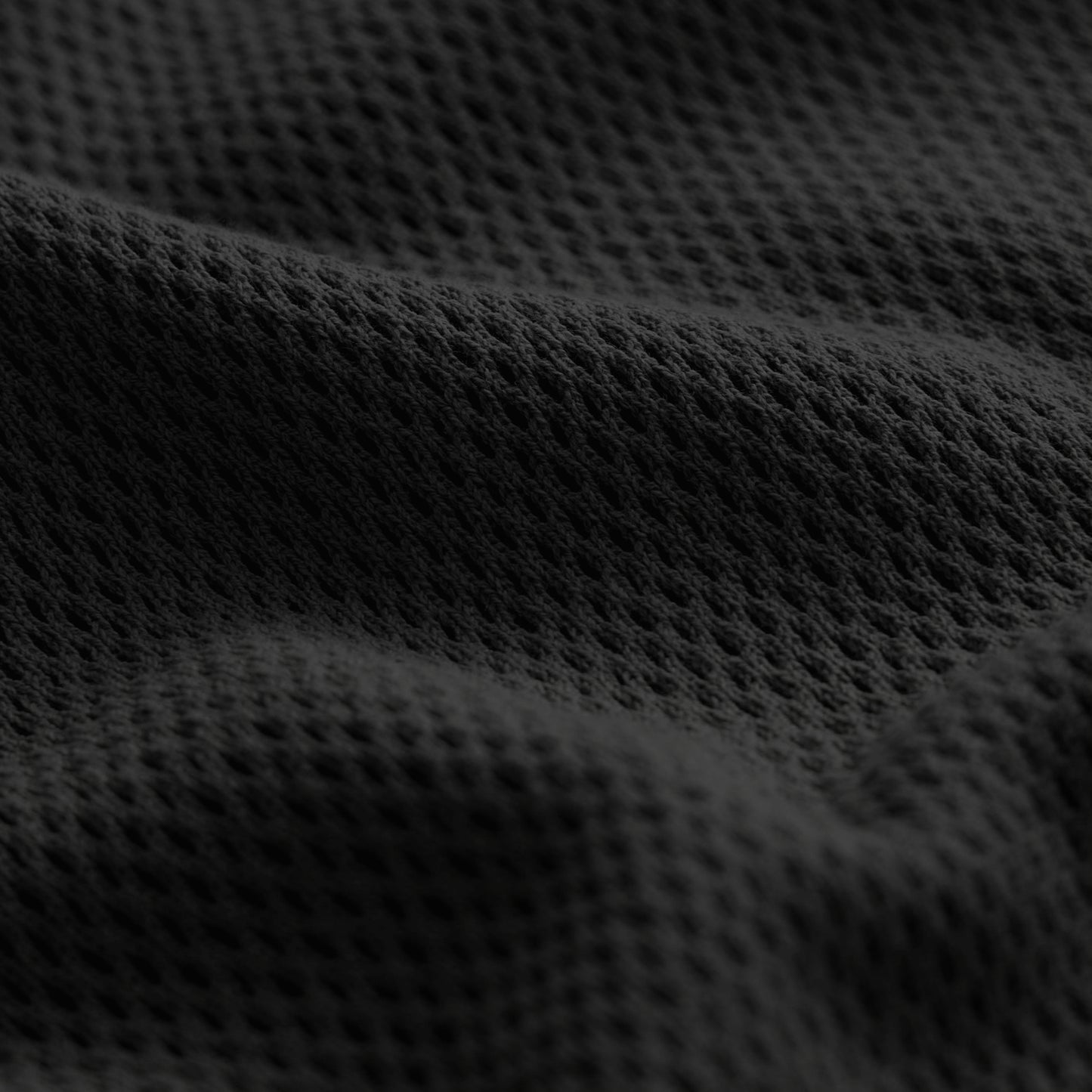 Todd Snyder x Gardenheir Cotton Mesh long Sleeve Shirt in Black