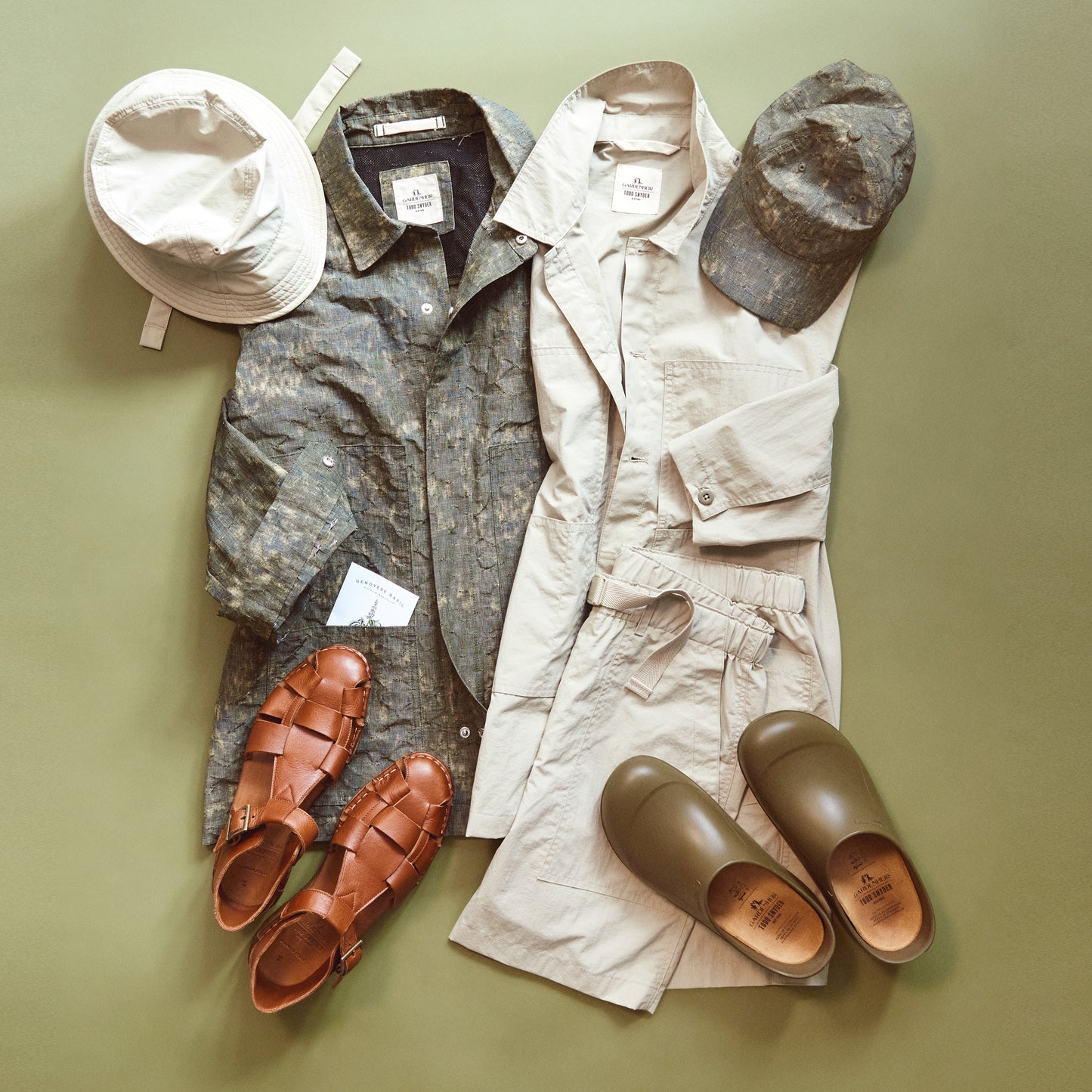 Todd Snyder x Gardenheir Leather Fisherman Sandals in Cognac