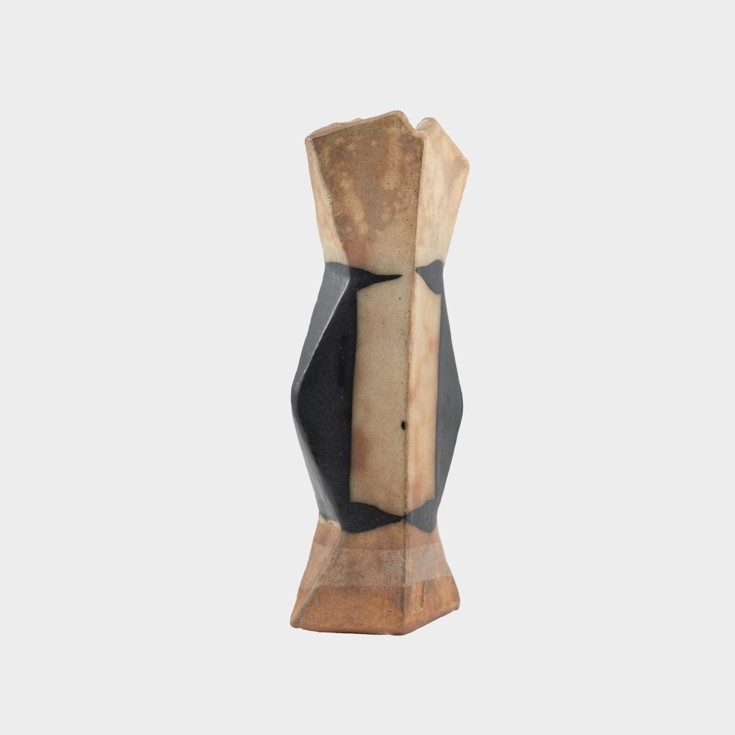 Vintage Pair of Geometric Sculptural Vessels, 1970s