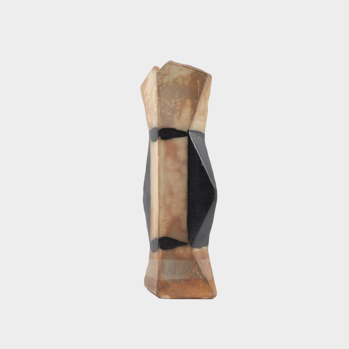Vintage Pair of Geometric Sculptural Vessels, 1970s