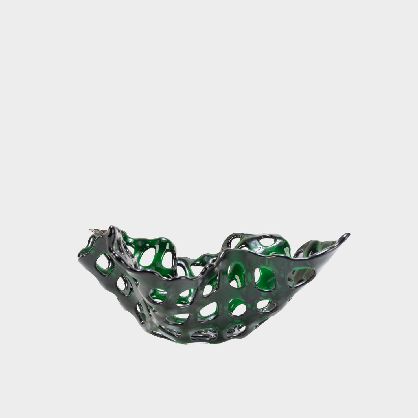 Vintage Glass Lattice Bowl