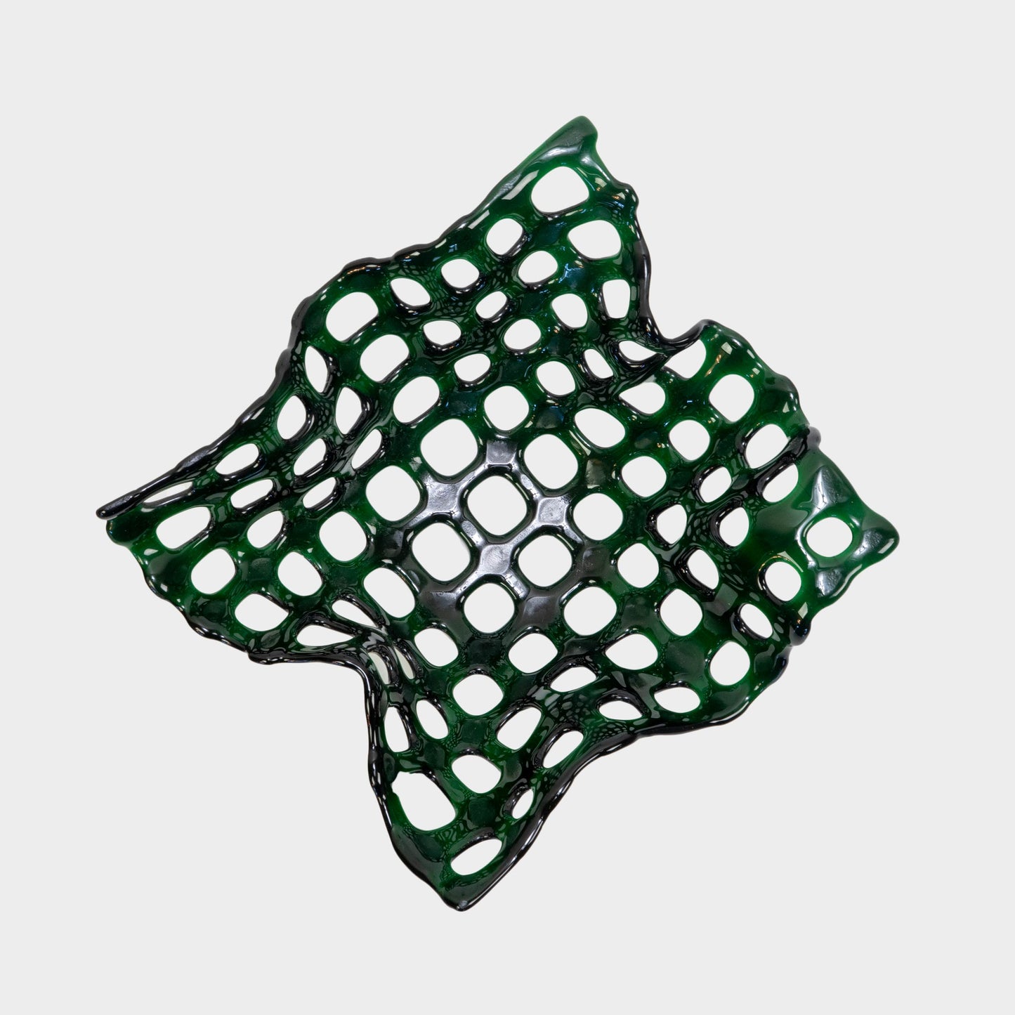 Vintage Glass Lattice Bowl