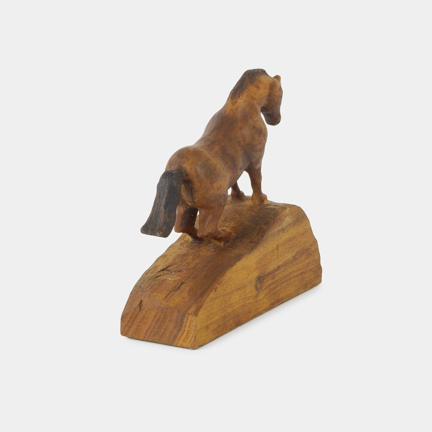 Vintage Carved Wood Horse
