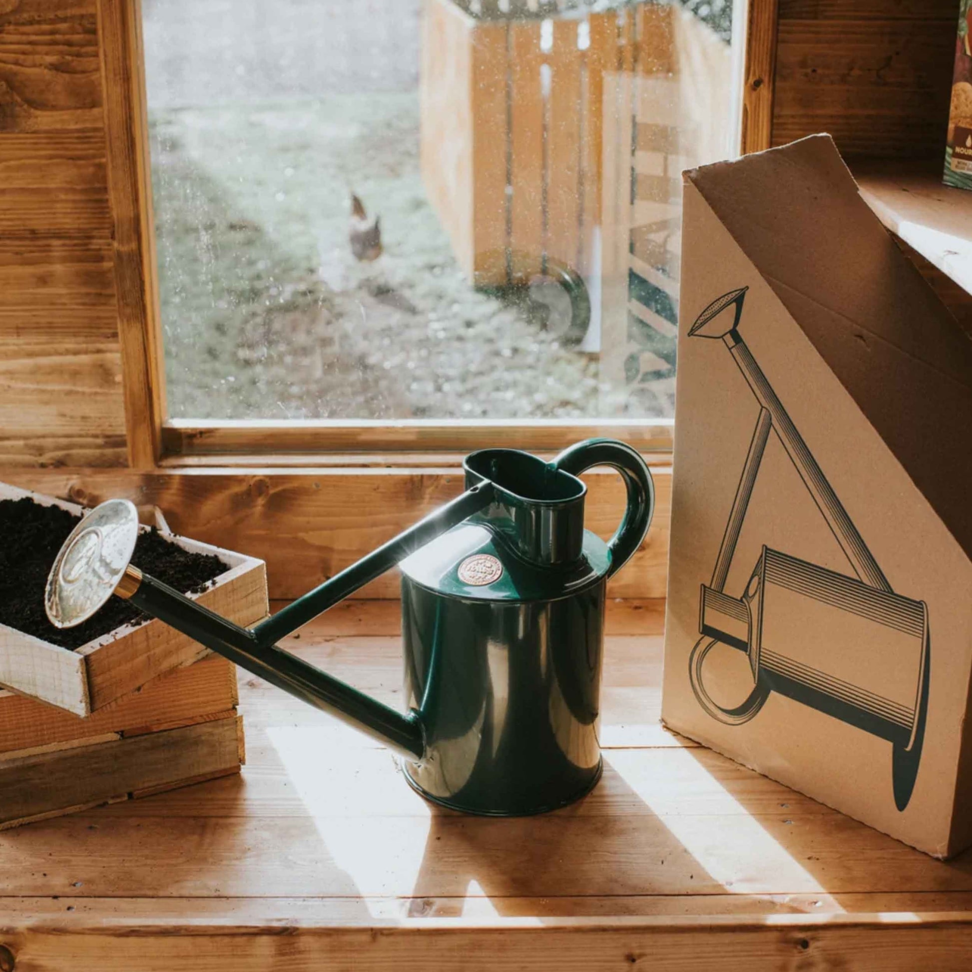 Haws England 1 Gallon Watering Can in Green