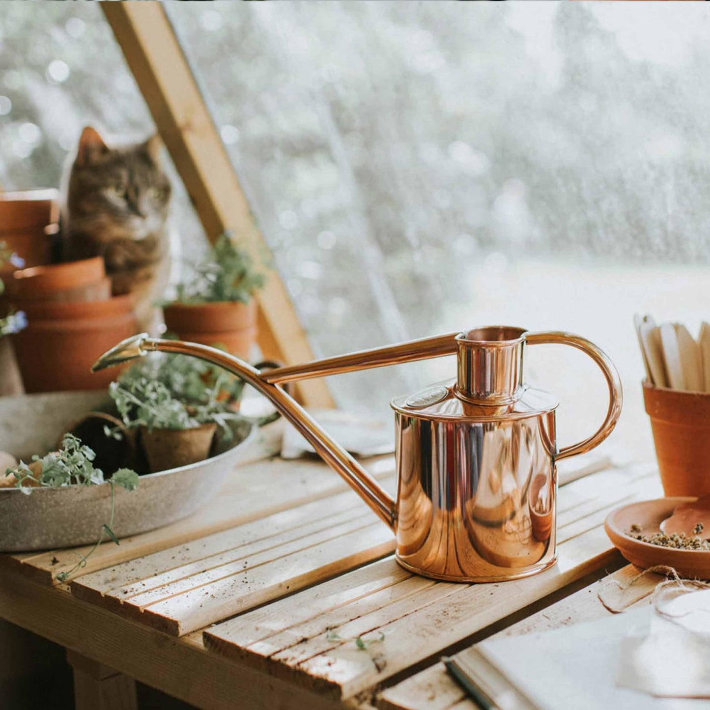 Haws England 1 Liter Copper Watering Can + Mister Gift Set