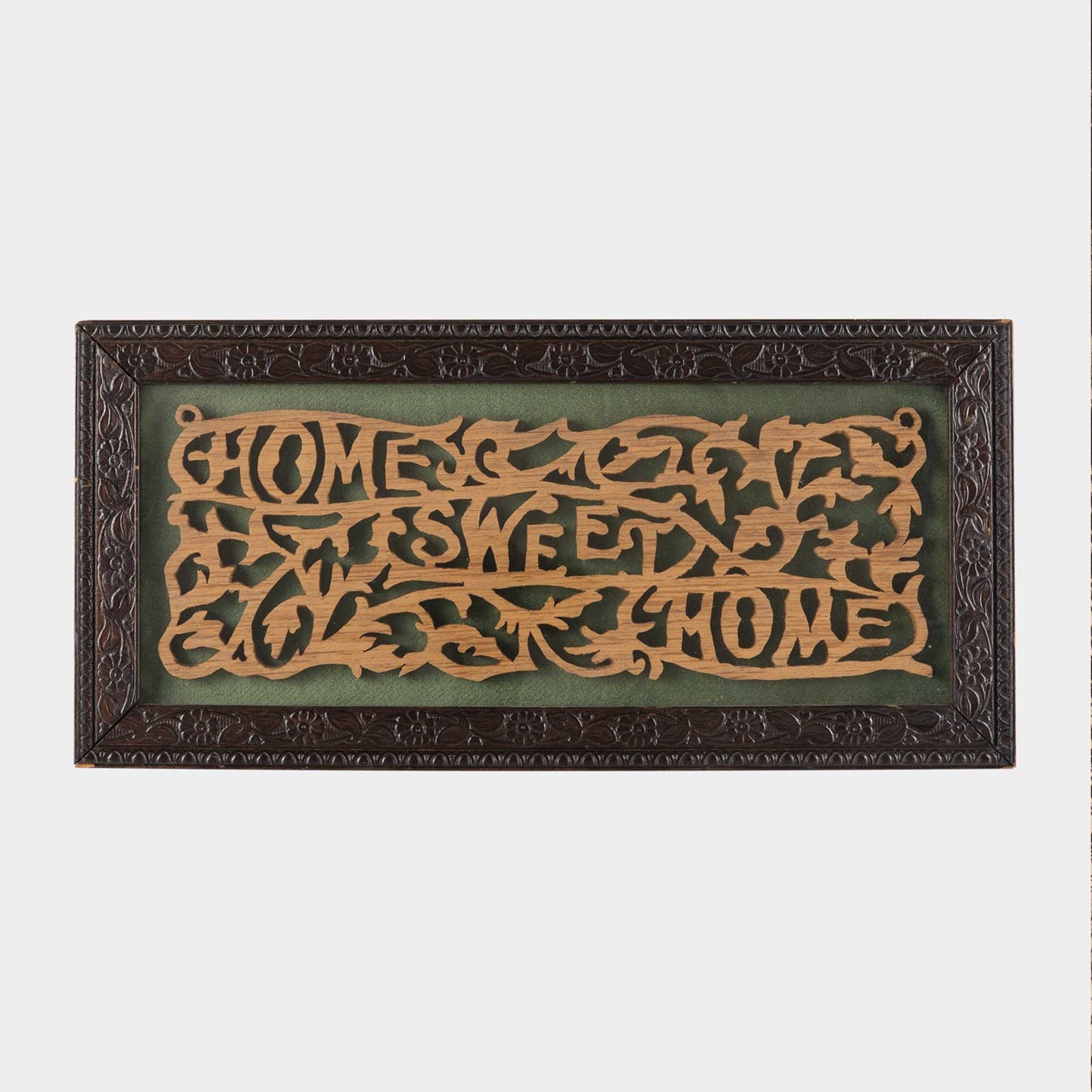 Vintage "Home Sweet Home" Wood Carving
