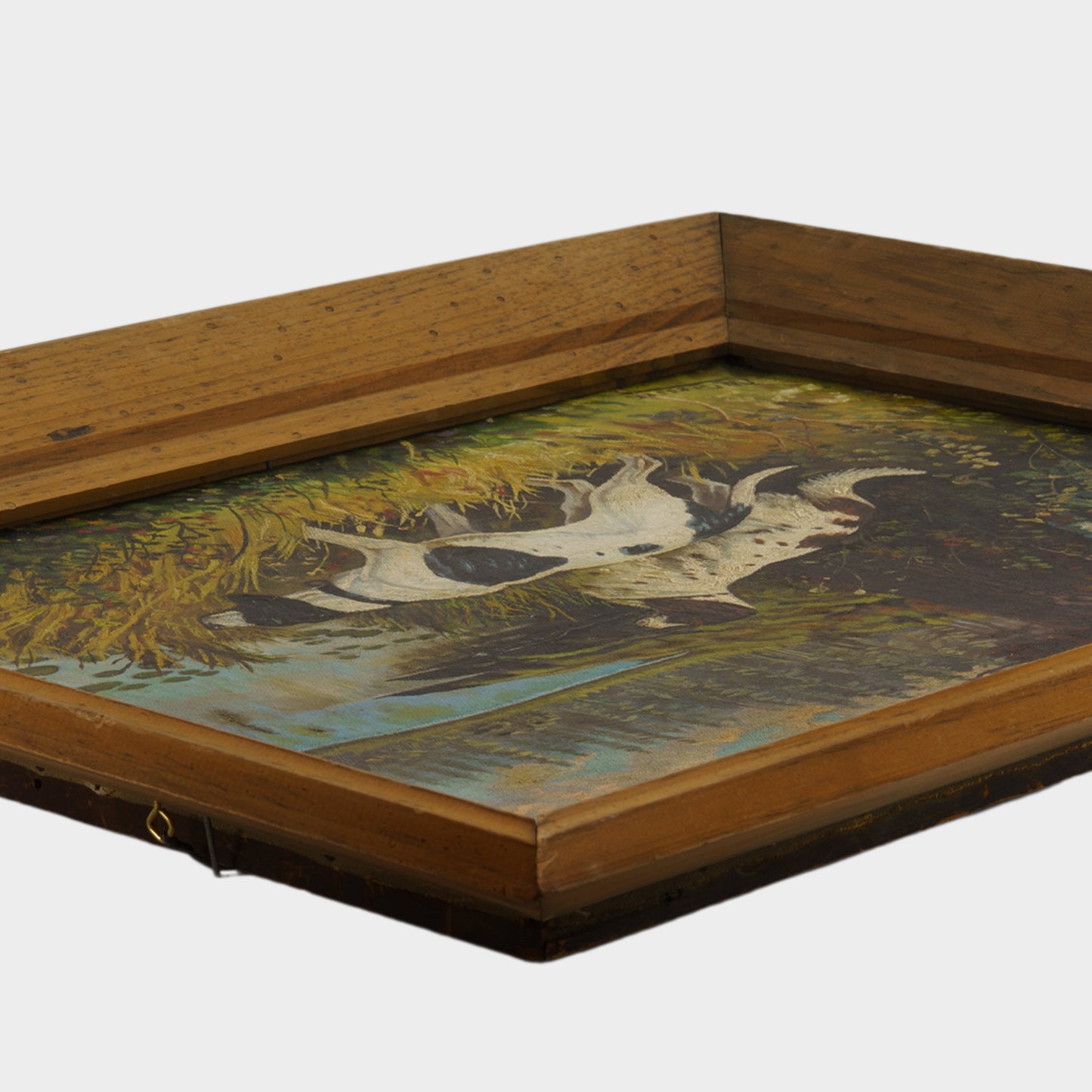 Vintage Painting of Hunting Dogs, 1940s