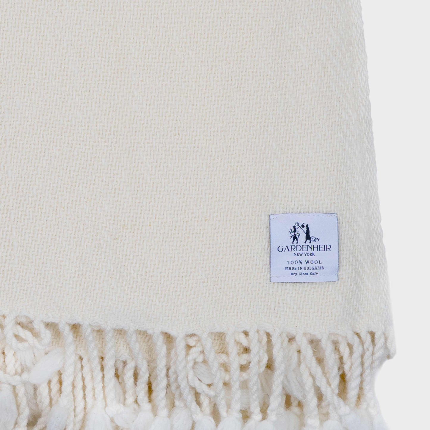Merino Wool Blanket in Ivory