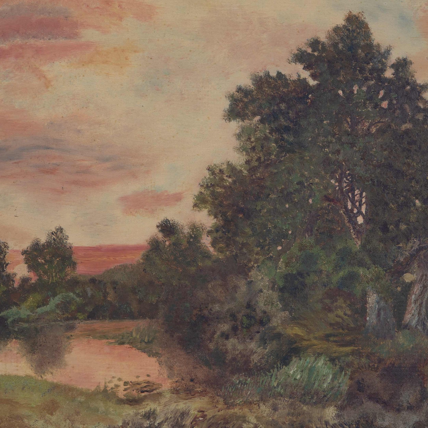 Vintage Landscape Painting, 1930s