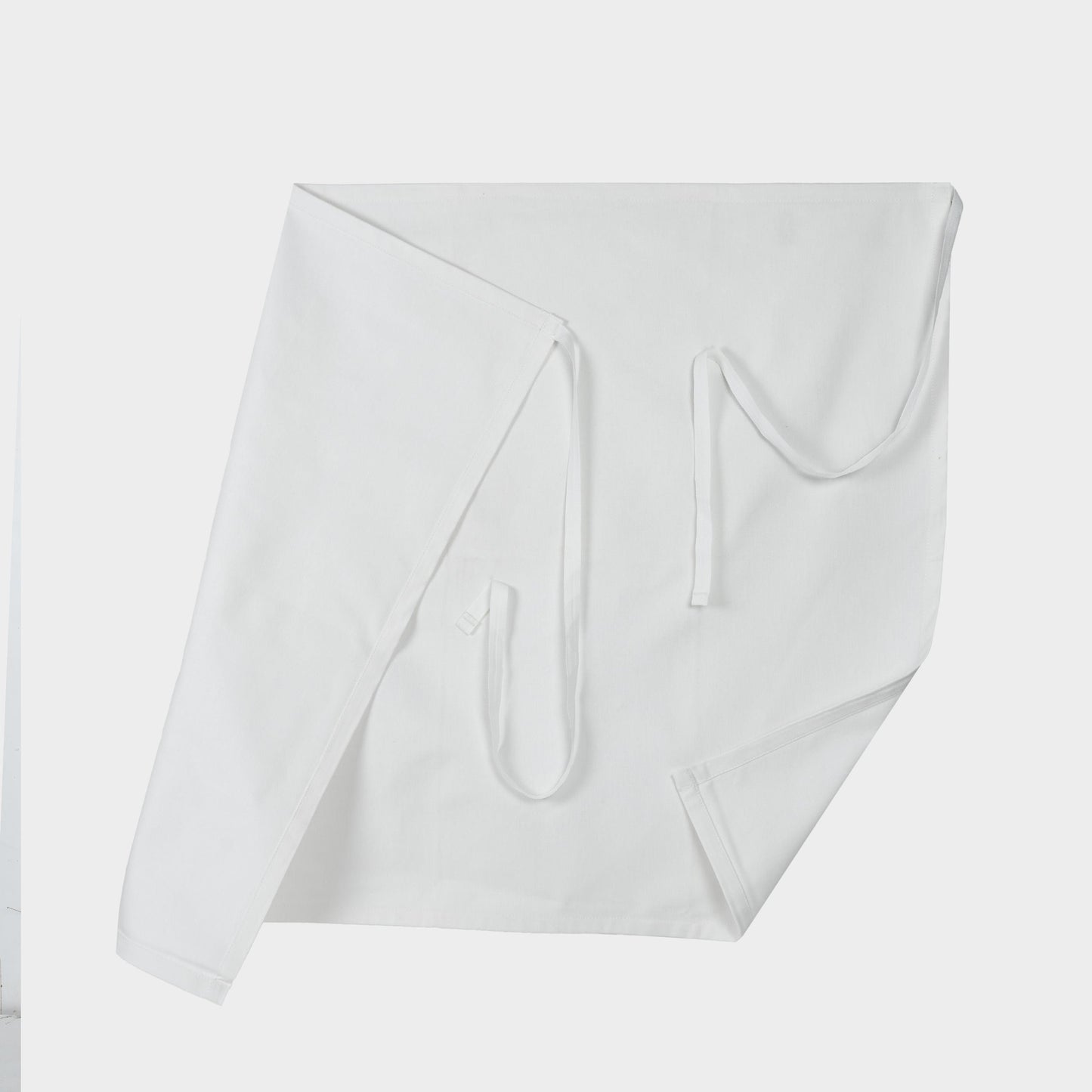 Le Laboureur French Cotton Drill Café Apron in White